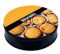 Boîte de Rangement en Métal pour Biscuits 220 x 65 mm