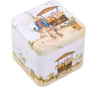 Boîte de rangement en métal sur le thème de Pâques avec illustration de lapin pour biscuits, bonbons, petits s et décoration de table de vacances (style D)