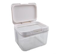 Boîte de rangement en PET de 5,5 l pour les essentiels du linge avec couvercle et fermeture hermétique pour sachets de détergent, boosters de parfum et accessoires (2,9)