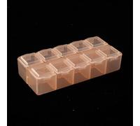 Boîte de rangement en plastique à 10 compartiments pour vis, perles, bijoux | Dix compartiments individuels gardent les vis, les perles et les petites pièces d'artisanat soigneusement séparés et faciles