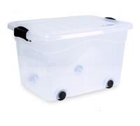 Siena Home Boîte de rangement Anzio 40L avec roulettes + couvercle