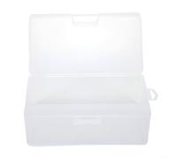 Boîte de rangement en plastique avec couvercle, récipient rectangulaire transparent pour organiser cartes bancaires, cartes d'identité, mini photos, matériaux d'artisanat, perles avec PP05 respectueux