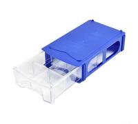 Boîte de rangement en plastique avec fonction empilable et tiroirs transparents, adaptée pour les petites pièces et l'organisation du matériel, peut être fixée au mur ou utilisée sur une table