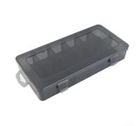 Boîte de rangement en plastique avec grille personnalisable pour fixations, boulons, écrous et pièces de projet de bricolage organisées dans un seul récipient (E)