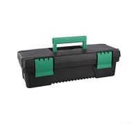 Boîte de rangement en plastique de 25,4 cm avec boucle de verrouillage et poignée pour faciliter la menuiserie et le rangement d'outils électriques