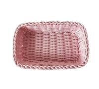 Boîte de rangement en plastique, organisateur de bureau, papeterie, cosmétiques, panier avec couvercle, boîte à bijoux, cuisine, articles ménagers, A-pink., Taglia Unica