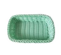 Boîte de rangement en plastique, organisateur de bureau, papeterie, cosmétiques, panier avec couvercle, boîte à bijoux, cuisine, articles ménagers, A-green., Taglia Unica