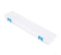Boîte de rangement en plastique pour crayons de peinture, stylos aquarelle, pinceaux avec couvercle à charnière, peut contenir jusqu'à 13 pinceaux