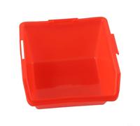 Boîte de rangement en plastique pour pièces de matériel, vis et composants - Matériau PE avec résistance jusqu'à 80 °C - Outil multi-tailles (taille L, rouge)