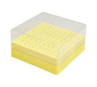 Boîte de rangement en plastique pratique avec 100 trous pour forets à ongles avec couvercles transparents pour outils de manucure, forets à ongles, porte-embouts