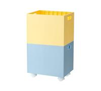 Boîte de rangement en plastique solide avec roulettes pratiques, panier de rangement mobile pour un déplacement simple et une utilisation domestique flexible, roulement compact avec pour de la maison,