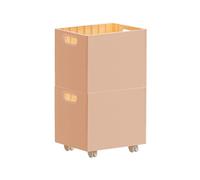 Boîte de rangement en plastique solide avec roulettes pratiques, panier de rangement mobile pour un déplacement simple et une utilisation domestique flexible, roulement compact avec pour de la maison,