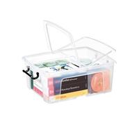 Boîte de rangement en plastique Strata - 24 litres - Lot de 5 - Incolore - Cep G