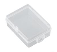 Boîte de rangement en plastique transparent avec couvercle pour bijoux, perles, pilules, cosmétiques, petits, moyens et grands (petit)