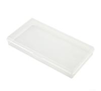 Boîte de rangement en plastique transparent pour petits composants et vis - Organiseur d'outils avec compartiment transparent, 17,5 x 10,6 x 2,5 cm, idéal pour (14,4 x 7,7 x 2 cm)