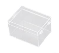 Boîte de rangement en plastique transparent pour spécimen CT pour bijoux et affichage de bureau (D)