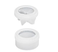 Boîte de rangement en silicone souple pour boîte de rangement avec couvercle rond et nœud papillon