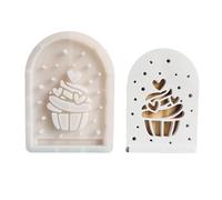 Boîte de rangement en silicone sur le thème de l'ours creux - Accessoires de fabrication artisanale - Convient pour l'organisation de garde-robe et de bureau - Moule à gâteau créatif