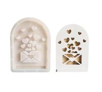 Boîte de rangement en silicone sur le thème de l'ours creux - Accessoires de fabrication artisanale - Convient pour l'organisation de garde-robe et de bureau - Moule à gâteau créatif