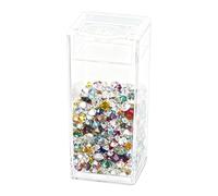 Boîte de rangement en strass transparent pour accessoires de manucure, boîte de rangement pour perles, maison, appartement, adultes, débutants, professionnels, bricoleurs, activités familiales