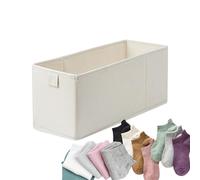 Boîte de rangement en tissu - Organiseur de garde-robe en coton et lin | Bac de rangement pliable en tissu étroit, tiroir peu encombrant pour placard, étagère et chambre à coucher