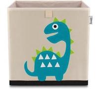 Lifeney 833095 Boîte de rangement dinosaure diplodocus, Coffre à jouet, Feutre, Polyester, Coloré, 33 x 33 x 33 cm