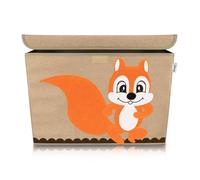 Boîte de rangement en tissu pour enfant grand modèle écureuil avec couvercle Lifeney ref 833111 Coloré G