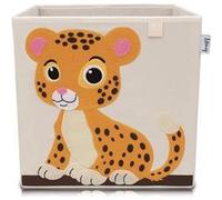 Lifeney 833074 Boîte de rangement tigre, Coffre à jouet, Feutre, Polyester, Coloré, 33 x 33 x 33 cm