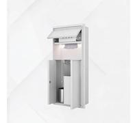 Boîte de Rangement Encastrée, Niche Sanitaire Inox pour Mur de Douche | Distributeur d'Essuie Mains Mural, Support Balai WC et Poubelle Intégrée(D)