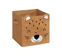 Atmosphera - Boîte de rangement enfant design velours DOUCEUR - L. 29 x l. 29 cm