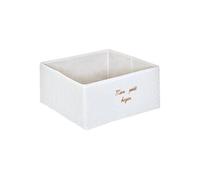 Boîte de rangement enfant - Mon Petit Bazar - Carré 29x29x14cm - Blanc