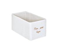 Boîte de rangement enfant - Mon Petit Bazar - Rectangulaire 29x14x14cm - Blanc