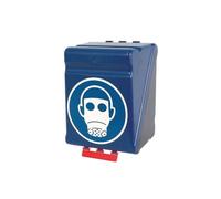 Boîte de rangement EPI - Protections Respiratoires - Plastique ABS Maxi Bleu