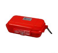 Boîte de rangement étanche avec coque en ABS robuste pour outils d'extérieur et électronique avec coussinets réglables pour sécuriser et protéger l'équipement (rouge)