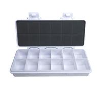 Boîte de rangement étanche de 12/18/24 emplacements pour aquarelle, huile, peintures acryliques, fournitures artistiques