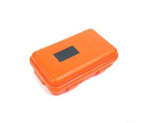 Boîte de rangement étanche flottante en plastique résistant aux chocs pour équipement de survie, camping, allumettes en plein air (orange)