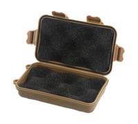 Boîte de rangement étanche pour l'extérieur 135 x 80 mm Marron clair | Joint hermétique en silicone, garde le contenu au sec, protège les allumettes et les téléphones, flotte sur l'eau