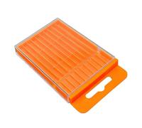 Boîte de rangement extensible pour petites pièces, organiseur de forets, pour garage, atelier, projets de bricolage, outils, tarauds, petites pièces