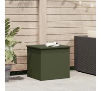 Boîte de Rangement extérieure en Vert Olive - 55 x 50,5 x 50 cm, Faite en Acier laminé à Froid.,Chariots de Rangement,11.25KG-874577