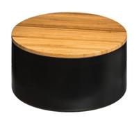 Boîte de rangement Five - Noir - D, 13,5 x H, 7 cm - Bois MDF