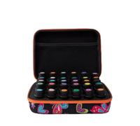 Boîte de Rangement for huiles essentielles, 30 emplacements, 5 ML, 10 ML, 15 ML, Organiseur à Suspendre for parfums(BlackOrange,15ML)