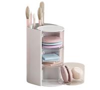 Boîte De Rangement Glamour - Organisateur De Tiroir De Maquillage, Armoire De Rangement Cosmétique | Organisateur De Maquillage De Grande Capacité Rotatif, Stockage De Vanité De Comptoir Pour Les Soin