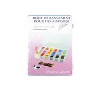 Comptoir Saint Merri Boîte Rangement GM pour Fil à Broder Plastique Transparent 27,5 x 17,5 x 4 cm