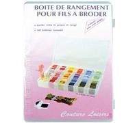 Comptoir Saint Merri Boîte Rangement GM pour Fil à Broder Plastique Transparent 27,5 x 17,5 x 4 cm