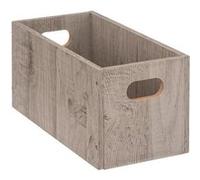 Boîte de rangement - Gris - L. 15 x P. 30,5 x H. 15 cm Gris G