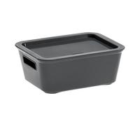 Boîte de rangement grise polyproylène 1,18 L Cep Bella
