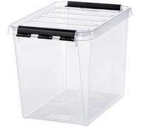 Boîte de rangement haute transparente 13 litres