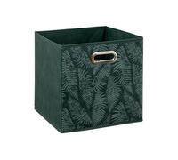 5five Panier en tissu carré Mix 'n Modul 31 x 31 cm vert motifs
