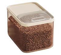 Boîte de rangement hermétique pour Chats et petits animaux, jusqu'à 14 kg, Mesure Tasse Transparent, Plastique, pour Chien, Chat, Friandises, Conteneur Croquettes (Transparente, 21*31*22.3cm)