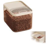 Boîte de rangement hermétique pour Chats et petits animaux, jusqu'à 14 kg, Mesure Tasse Transparent, Plastique, pour Chien, Chat, Friandises, Conteneur Croquettes (Transparente 36*25*25cm)